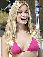 Kristin Cavallari in pink bikini on the beach